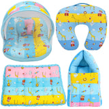 Fareto Baby Bedding Essentials Combo Set – Sleeping Bag, Mattress with  Net, Feeding Pillow & Hand Carry Bed | Soft Cotton | Ziffi | 0–6 Months(F698)