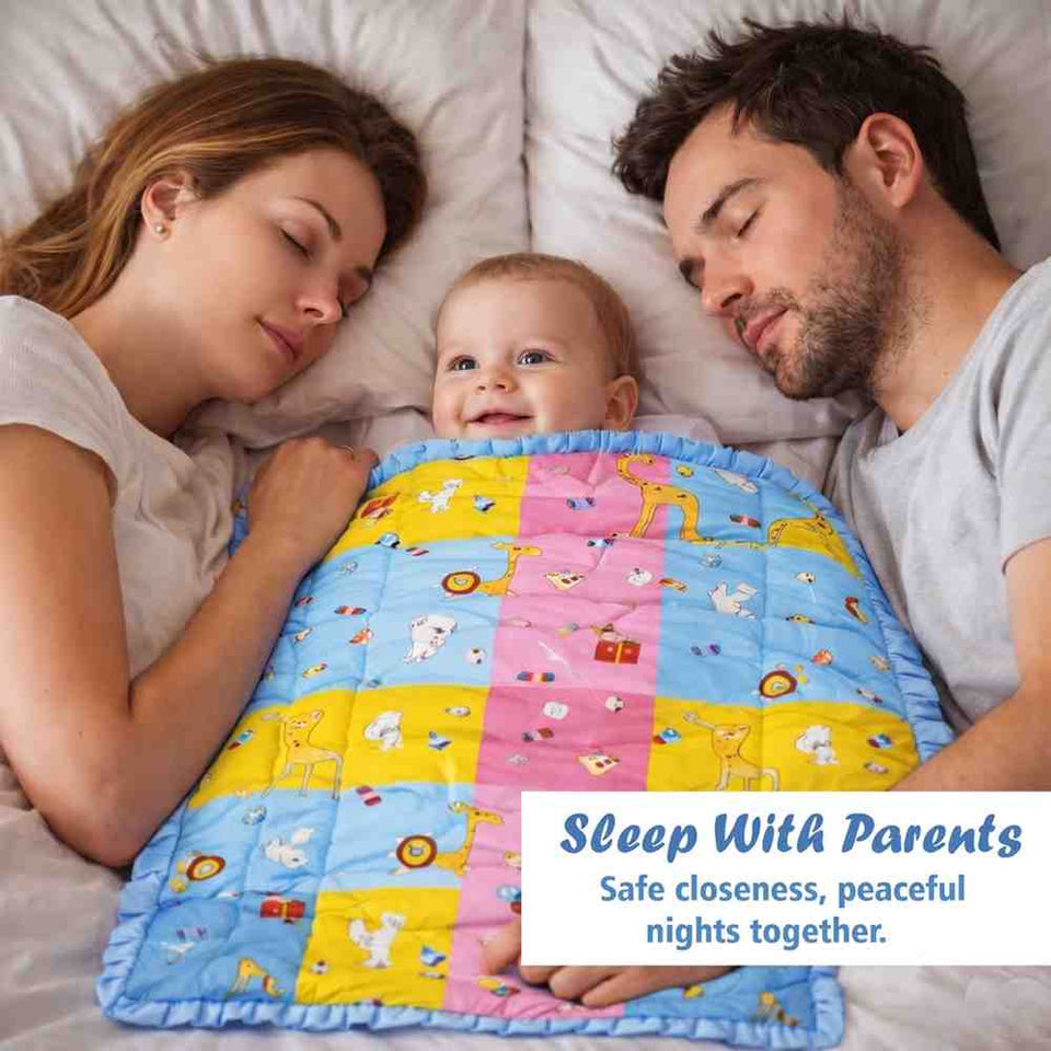 Fareto Baby bedding Essentials 1 Nest | 1 Mattress with net | 1 Carry bed | 1 Bolster set | 1 Carry bag | 1 Portable bed | 1 Feeding pillow | 1 Blanket (0-6M)(F498)