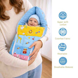 Fareto Baby bedding Essentials 1 Nest | 1 Mattress with net | 1 Carry bed | 1 Bolster set | 1 Carry bag | 1 Portable bed | 1 Feeding pillow | 1 Blanket (0-6M)(F498)