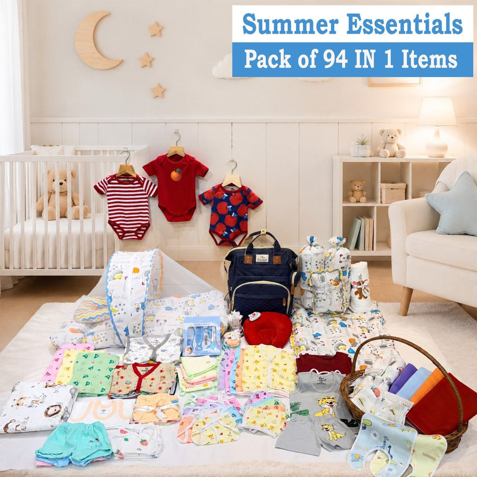 Fareto Baby Premium Quality Summer Essentials 94 in 1 (0-6 Months)(F531)