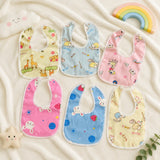 Fareto Baby Bibs Gift Pack | Waterproof | Washable | Double Layer | Pack of 6(0-6 Months)(F42)