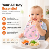 Fareto Baby Bibs Gift Pack | Waterproof | Washable | Double Layer | Pack of 6(0-6 Months)(F42)