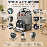Fareto Premium Baby Diaper Backpack with Foldable Bassinet, Mesh Net  & Changing Station – Waterproof Travel Bag for Moms & Dads  ( Pack of 1)(F635)