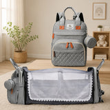 Fareto Premium Baby Diaper Backpack with Foldable Bassinet, Mesh Net  & Changing Station – Waterproof Travel Bag for Moms & Dads  ( Pack of 1)(F635)