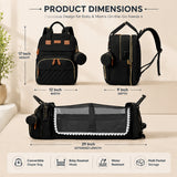 Fareto Premium Baby Diaper Backpack with Foldable Bassinet, Mesh Net  & Changing Station – Waterproof Travel Bag for Moms & Dads   (PACK OF 1)(F521)