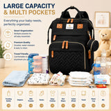 Fareto Premium Baby Diaper Backpack with Foldable Bassinet, Mesh Net  & Changing Station – Waterproof Travel Bag for Moms & Dads   (PACK OF 1)(F521)