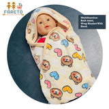 FARETO BABY KIDS SUPER SOFT PREMIUM QUALITY WINTER BLANKET ( PACK OF 2) (0-12 MONTHS)