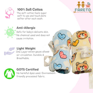 FARETO BABY KIDS SUPER SOFT PREMIUM QUALITY WINTER BLANKET ( PACK OF 2) (0-12 MONTHS)