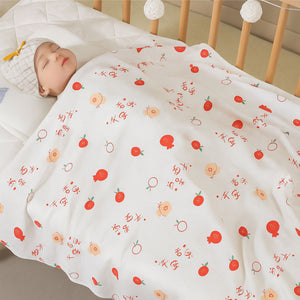 Fareto Baby Super Soft 100% Cotton Hosiery Blanket Without Hood Single Layer Lightweight Wrapper for Newborns (Pack of 1) (0-12 Months)(87 x 84 CM)(F596)