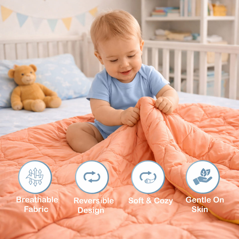 Fareto Baby Kids Super Soft Premium Quality Comforter 147*106 CM (0-8 Years)(F213)