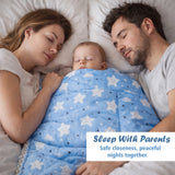 Fareto Complete Bedding Set essentials Combo For Baby (0-6 Months)(cloud blue)(F211)