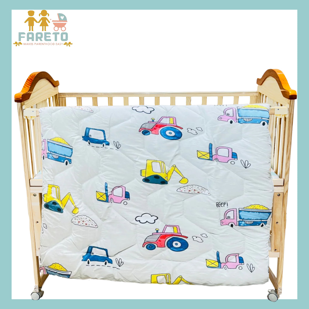 Fareto Baby & Kids Reversible Super Soft Blanket Comforter  (Size:136CM*118CM)(0-8 Years)(car_Comforter ) )