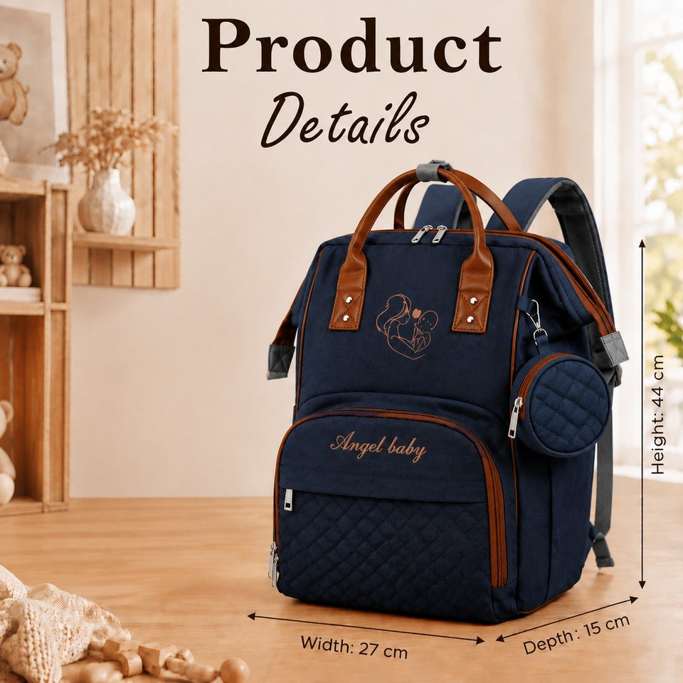 Fareto Premium Quality Diaper Bag for Mother, Multipurpose Stylish Diaper Bag (Pack Of 1)(F488)