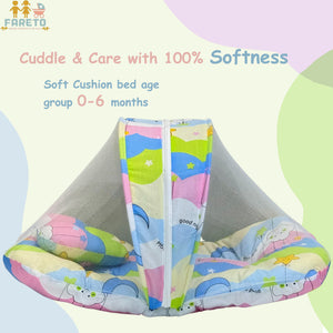 FARETO COMPLETE BEDDING SET ESSENTIALS COMBO FOR BABY (0-6 MONTHS)(New-Star-Blue)