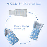 Fareto Complete Bedding Set essentials Combo For Baby (0-6 Months)(cloud blue)