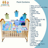 Fareto Premium Quality Baby Summer Essentials 72 in 1 New Combo (0-6Months)