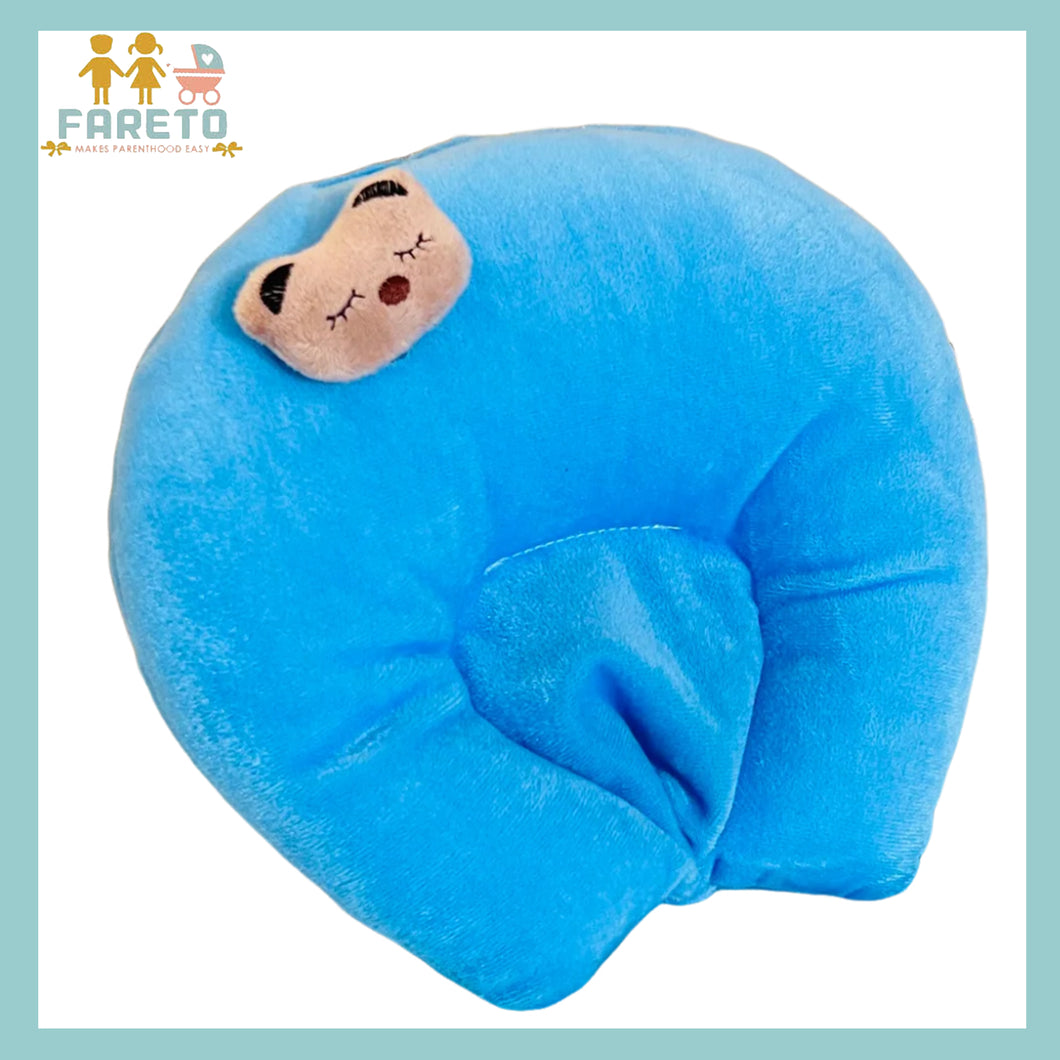Fareto New Born Baby U-Shaped Super Soft Mustard Pillow(0-3 Months)(L-25CM, B-25CM)