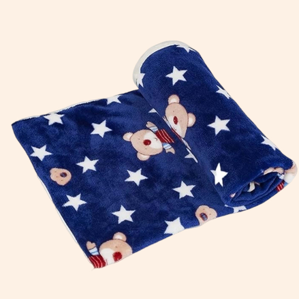 Fareto  Newborn Baby Super Soft Big Size Blanket for Boys & Girls | Hooded Flannel Wrapper for( 0-12 Months)  (92x85 CM) ( Pack of 1)(F599)