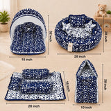 Fareto Complete Bedding Set essentials Combo For Baby (0-6 Months)(Blue star)(F418)