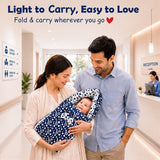Fareto Complete Bedding Set essentials Combo For Baby (0-6 Months)(Blue star)(F418)