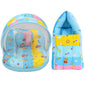 Fareto New Born Baby Premium Quality Mattress with Net & Sleeping Bag(0- 4Months)(Blue Ziraf)