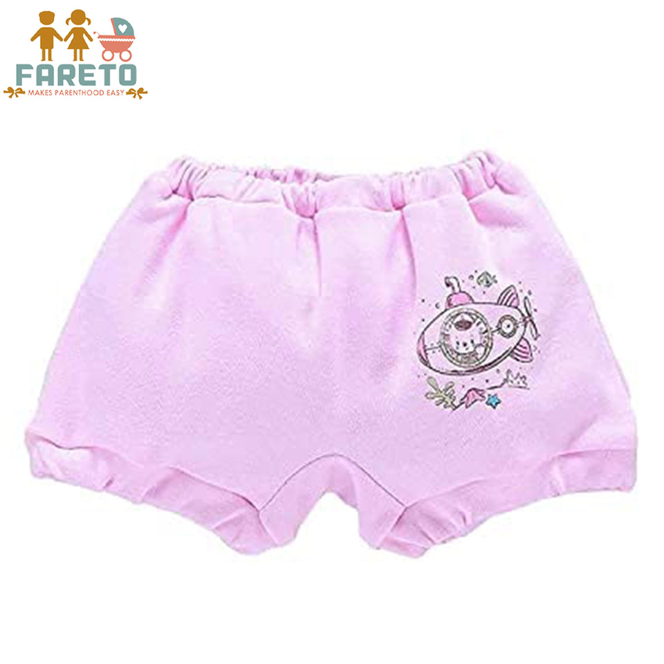 Fareto Baby Unisex Comfortable & Regular Fit Cotton Brief Innerwear Panty Underwear Bloomers for Kids, Baby boy and Girl ( Pack of 6)