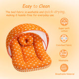 Fareto New Born Baby Full Bedding Set Combo (Crown Orange) (0-6 Months)