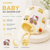 Fareto New Born Baby Boys and Girls Soft Double Layer Cap(Pack of 6)(F466)