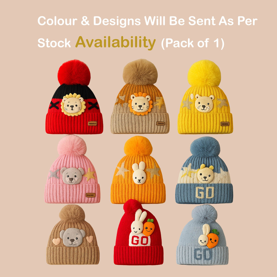 Fareto Premium Baby Woolen Cap – Soft, Warm & Comfortable (Pack of 1)(F667)