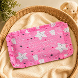 Fareto new born baby super soft cover mustard filling pillow for round head(0-1 YEAR)(F346)