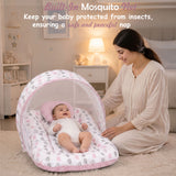 Fareto Complete Bedding Set essentials Combo For Baby (0-6 Months)(Cloud Line Lavender)(F259)