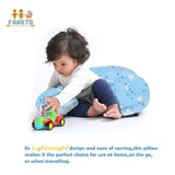 Fareto Baby Feeding Pillow with Detachable Cover Breast Feeding (0-24 Months)(Cloud Blue)