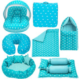 Fareto Baby bedding Essentials 1 Nest | 1 Mattress with net | 1 Carry bed | 1 Bolster set | 1 Carry bag | 1 Portable bed | 1 Feeding pillow | 1 Blanket (0-6M)