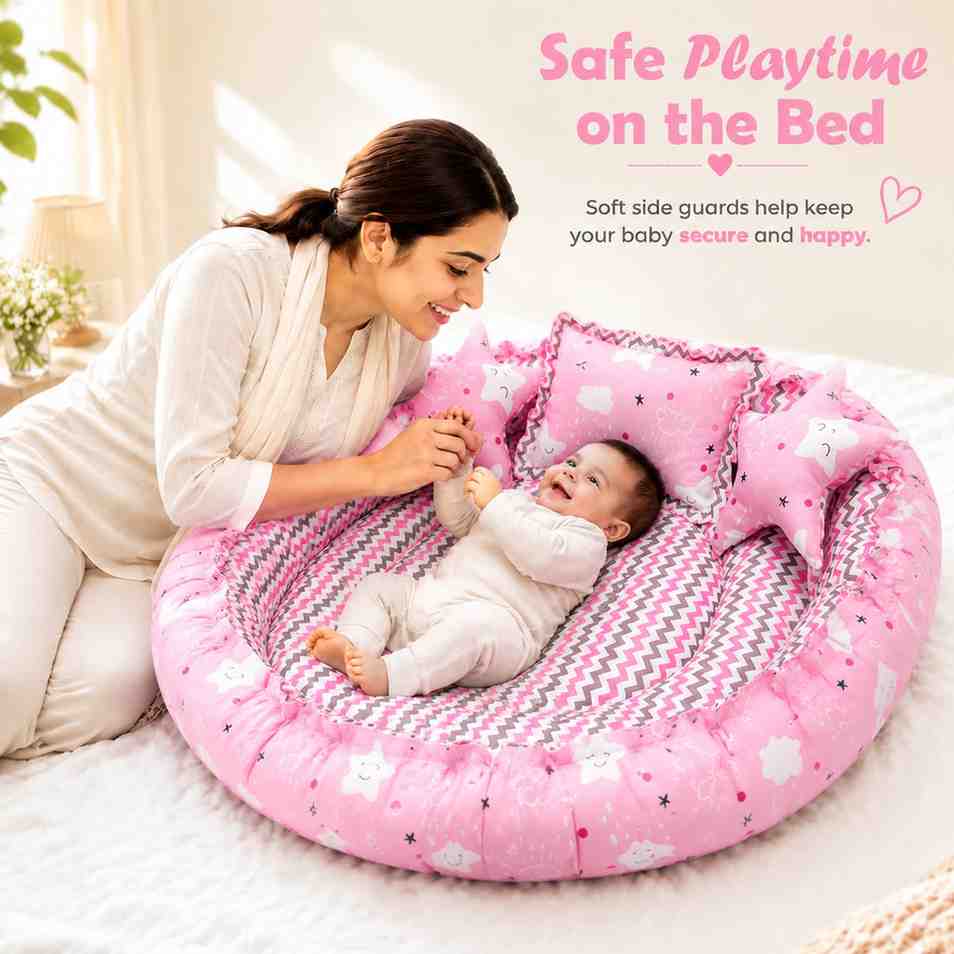 Fareto Complete Bedding Set essentials Combo For Baby (0-6 Months)(F101)