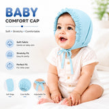 Fareto New Born Baby Boys and Girls Soft Pure Cotton Cap (Pack of 6)(F374)