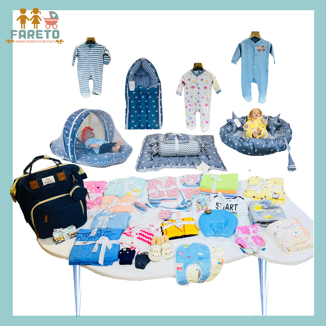 FARETO NEW BORN BABY PREMIUM QUALITY PURELY WINTER ESSENTIALS 99 IN 1 ( 0-6MONTHS)