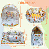 FARETO NEW BORN BABY PREMIUM QUALITY 101 SUMMER & MODERATE COMBO BABY ESSENTIALS ALL IN 1(0-6 MONTHS)(F552)