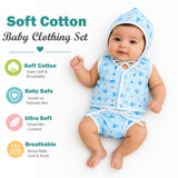 Fareto New Born Baby Premium Quality Clothing Set (0-2 Months)(Pack of 6)(F548)
