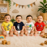 Fareto Baby Daily wear T-Shirt (Pack of 4)(F134)