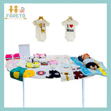 Fareto New Born Baby Essentials 79 in 1 Summer clothing combo (0-9 Months)