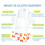 Fareto Baby Reusable Diaper Underwear (Pack of 2) – Soft & Comfortable Training Pants for Babies (0–3 Year) |  Colour & Designs Will Be Sent as Per Stock Availability(F659)