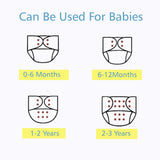 Fareto Baby Reusable Diaper Underwear (Pack of 2) – Soft & Comfortable Training Pants for Babies (0–3 Year) |  Colour & Designs Will Be Sent as Per Stock Availability(F659)