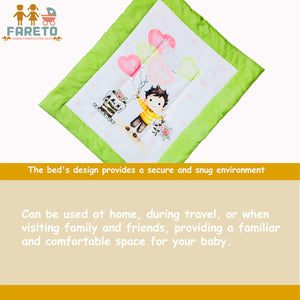 FARETO NEW BORN BABY HAND CARRY BED | GADI |  (0-8 MONTHS)(72*50CM)