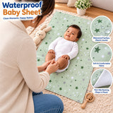 Fareto Baby Nappy Changing Mat, Waterproof Bed Protector & Sleeping Mat with Foam Cushion – 4 Sheets, Newborn Baby (0–6 Months), 23 × 17 Inches(F806)