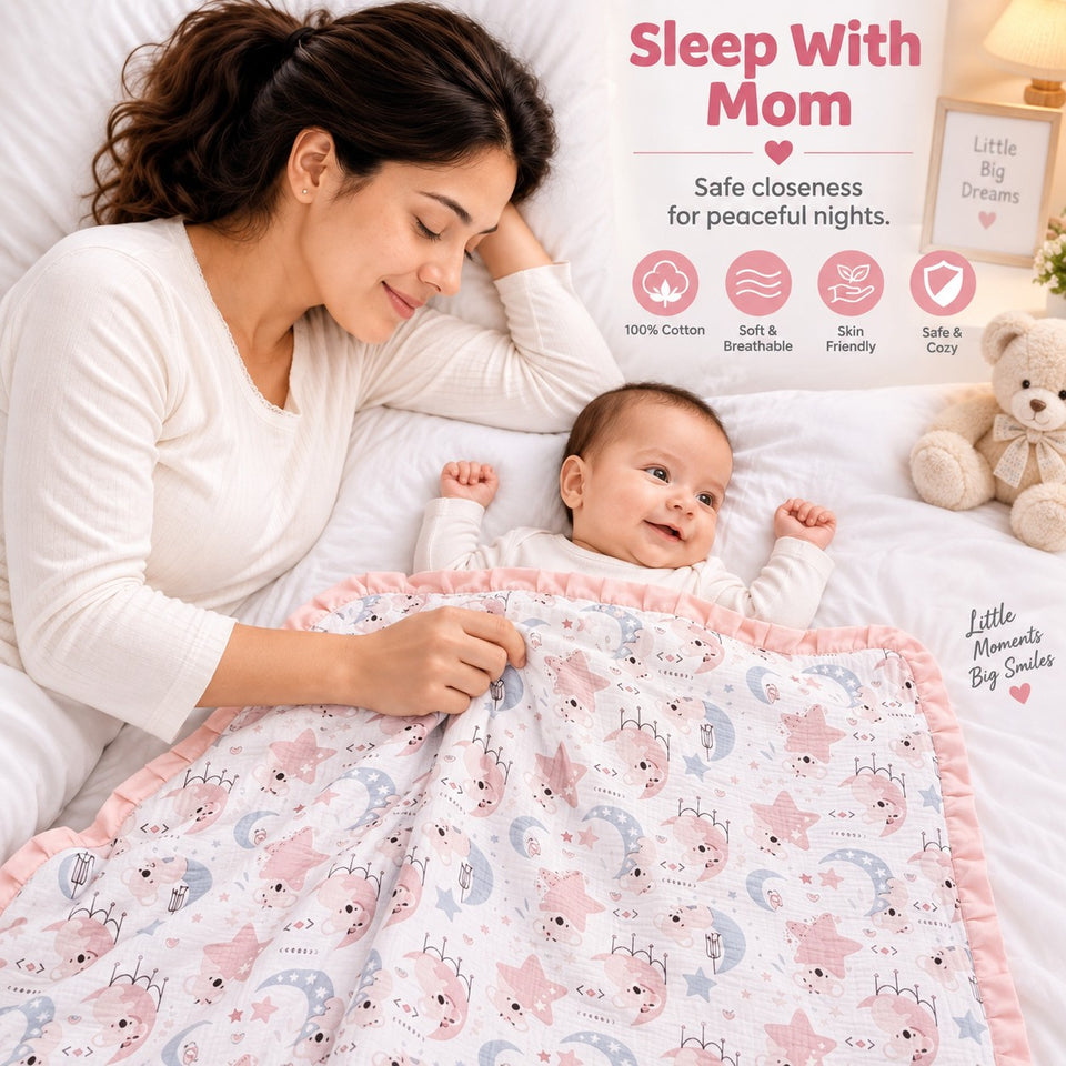 Fareto Premium Complete Baby Bedding Set Essentials Combo – Soft & Comfortable Bedding Kit For Newborns (0–6 Months)(F804)