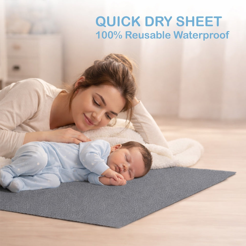 Fareto New Born Baby 100% Waterproof Dry sheets (Pack of 4) (64cm*50cm)(F172)