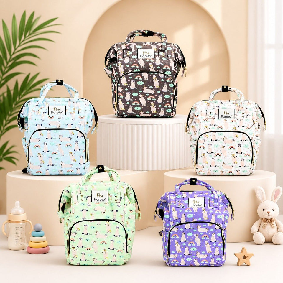 Fareto Diaper Bag for Mother, Multipurpose Stylish Diaper Bag (Pack Of 1)(Color As Per The Availability)(F26)