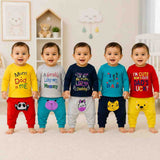 Fareto New Born Baby Daily Wear T-shirts Pyjama Sets (Pack of 5 )(F262)