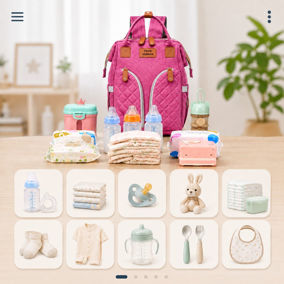Fareto premium Quality Diaper Bag for Mother, Multipurpose Stylish Diaper Bag (Pack Of 1)(F655)