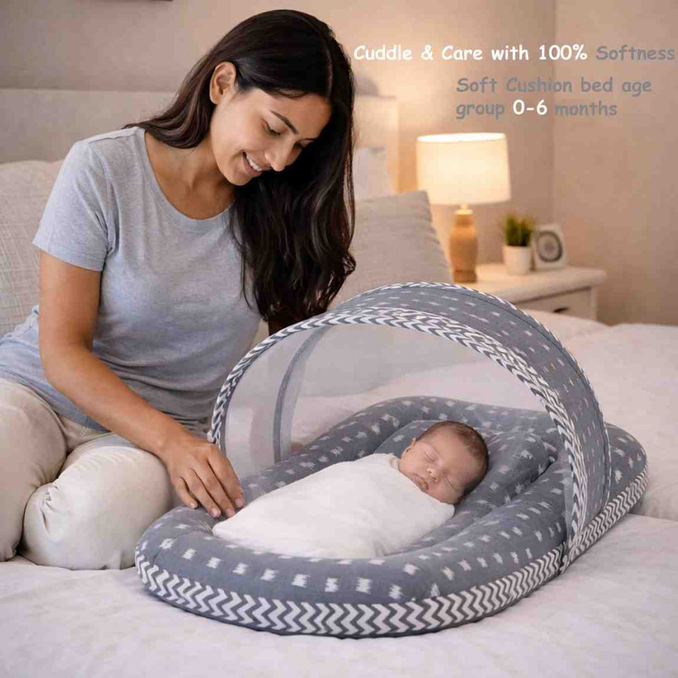 FARETO NEW BORN BABY PREMIUM QUALITY MONSOON AND SEMI WINTER SEASON  HOSPITAL ESSENTIALS 73 IN 1 (0-6 MONTHS) _ NURSERY BAG(F408)